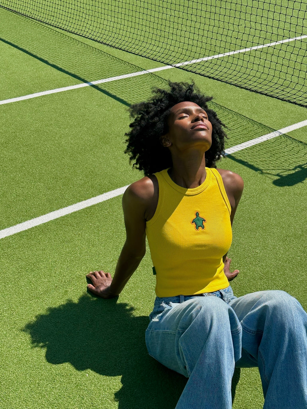 Yellow Turtle Tank Top.